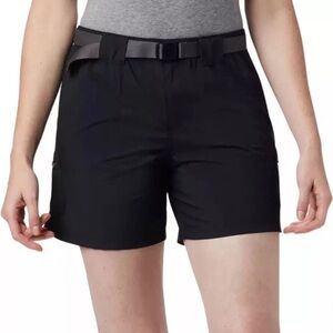 NWT! Columbia Women's Black “river” Cargo belted Shorts